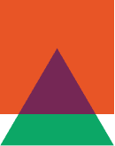 Orange box with green triangle intersecting it from the bottom representing the stable base insurance provides